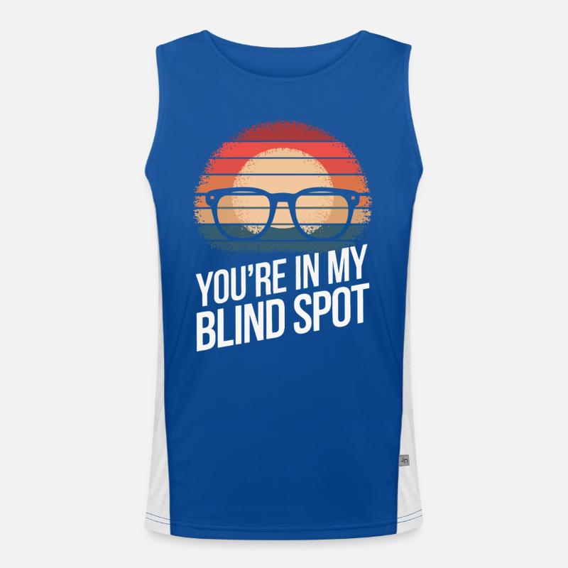 Blinde Blindheit Sehbehinderte Menschen Funktionelles Kontrast-Tank Top für Männer 