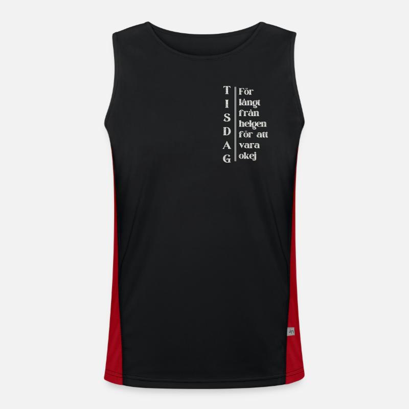 Tuesday – Far from the weekend Men's Functional Contrast Tank Top 
