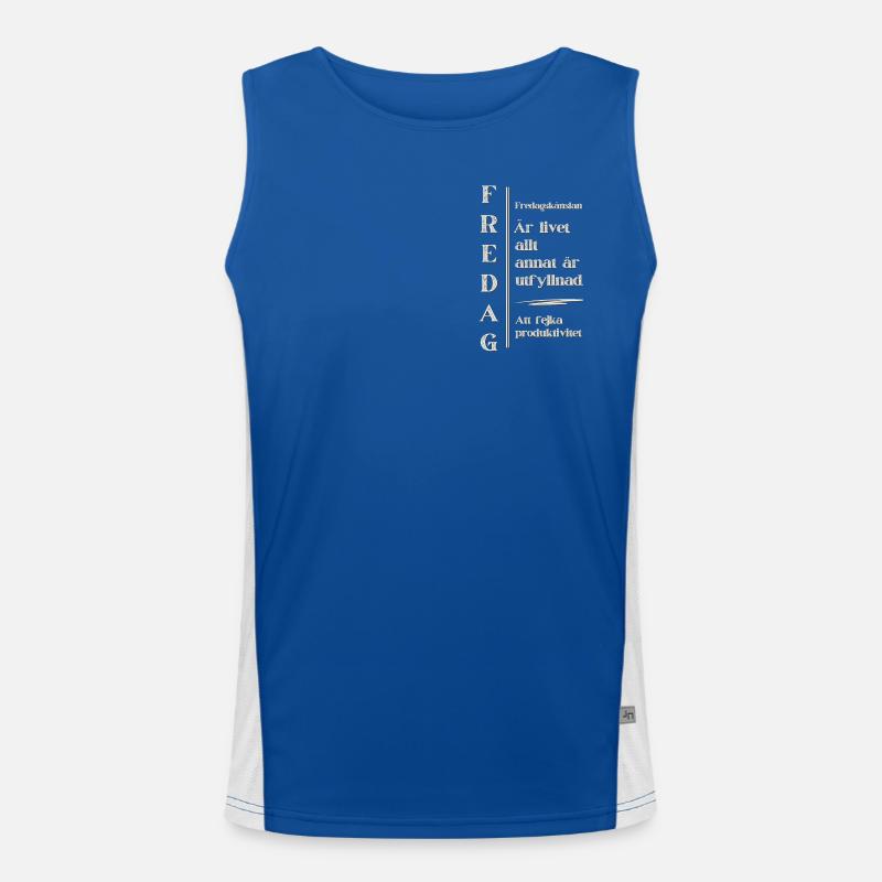 Friday feeling – The highlight of life Men's Functional Contrast Tank Top 