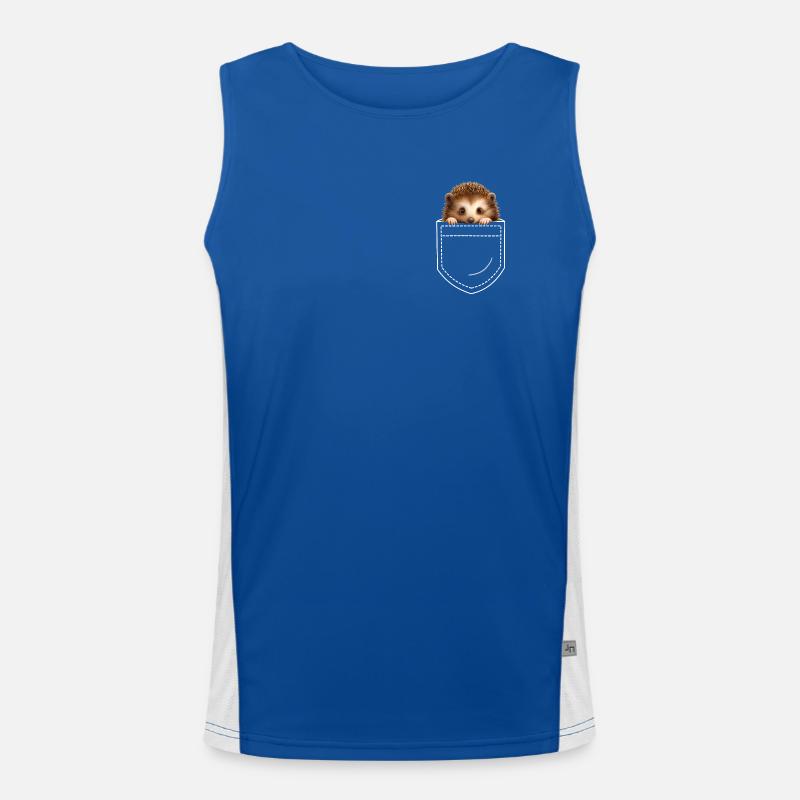 Igel Funktionelles Kontrast-Tank Top für Männer 