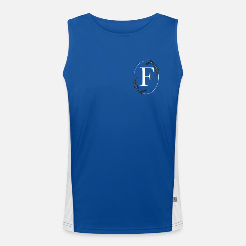 Letter F Men's Functional Contrast Tank Top 
