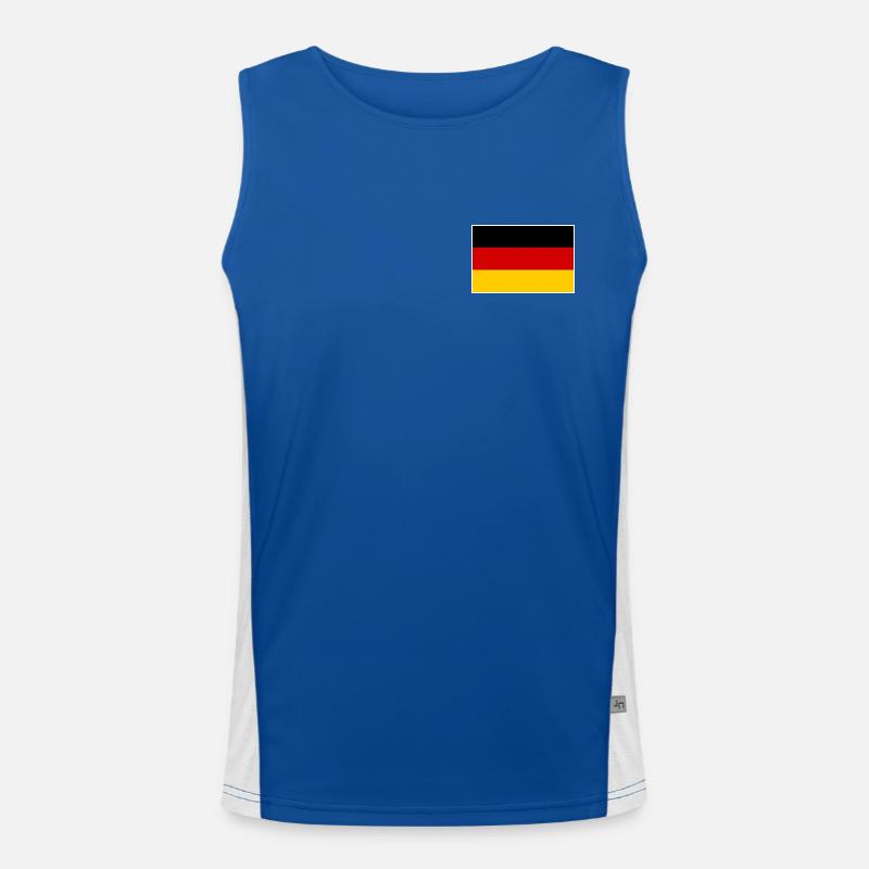 Deutschland flagge Funktionelles Kontrast-Tank Top für Männer 