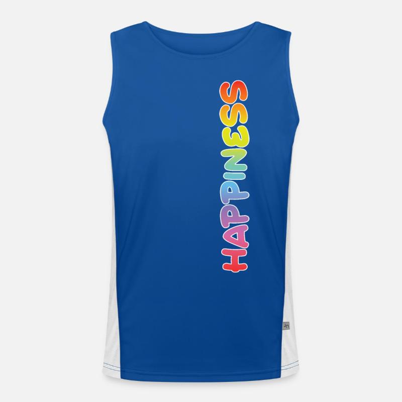 Happiness Funktionelles Kontrast-Tank Top für Männer 