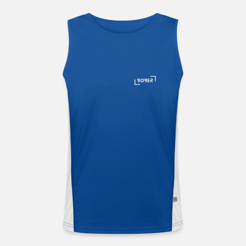 bober Funktionelles Kontrast-Tank Top für Männer 