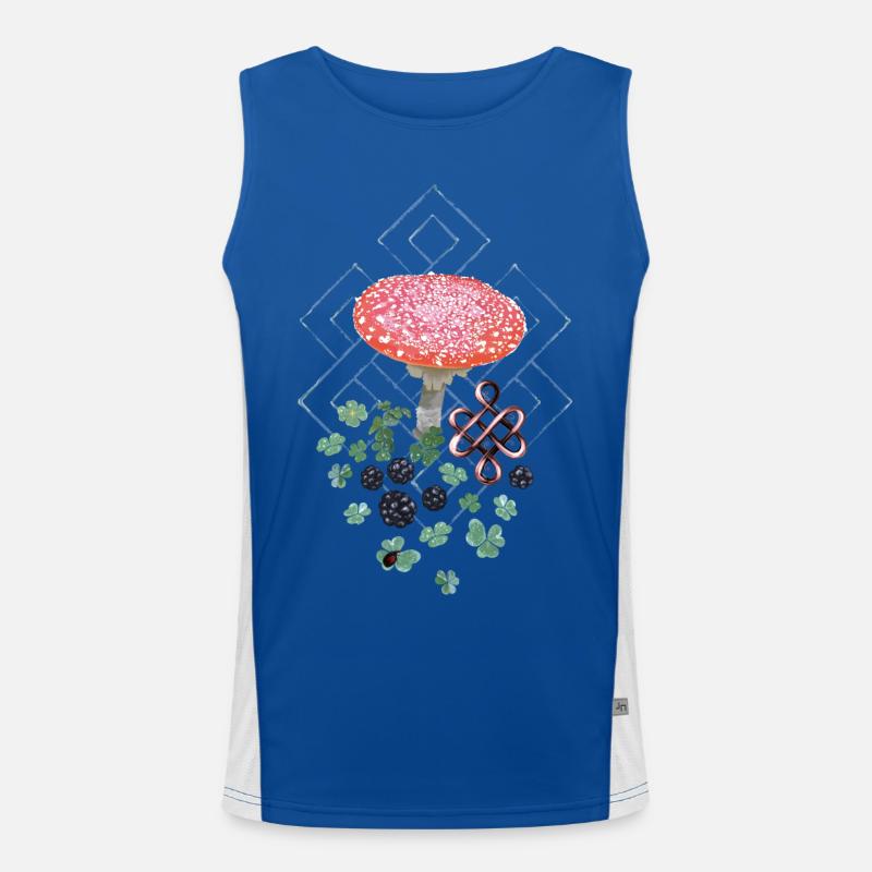 Lucky Toadstool Clover Men's Functional Contrast Tank Top 