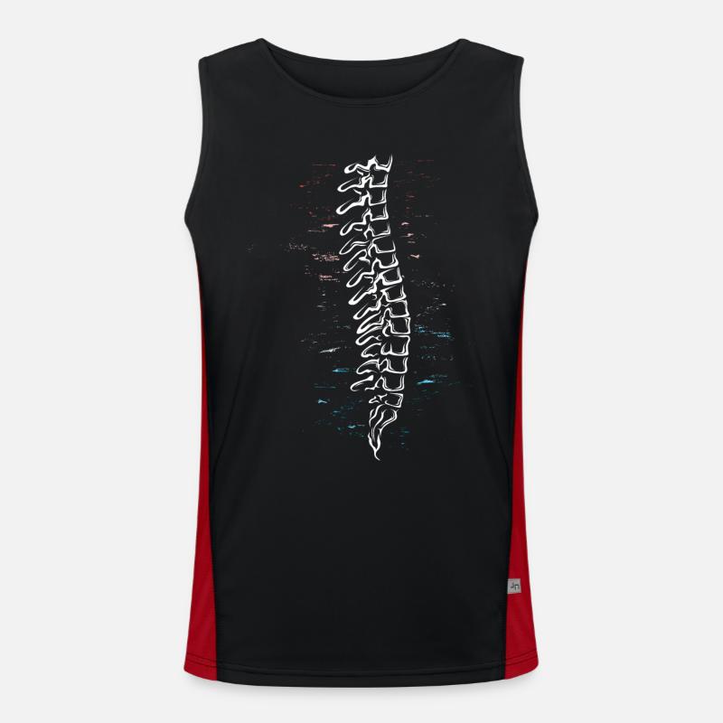 Physiotherapist Chiropractor Physiotherapy Men's Functional Contrast Tank Top 
