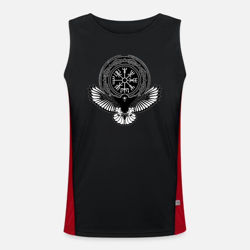 Aigle avec symbole Vegvisir Débardeur respirant contrasté Homme 