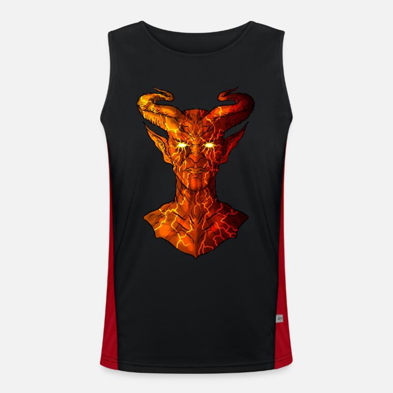 Devil Funktionelles Kontrast-Tank Top für Männer 