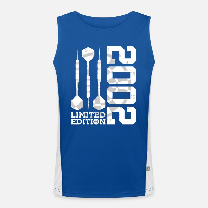 24E ANNIVERSAIRE DES DARTS ÉDITION LIMITÉE 2002 Débardeur respirant contrasté Homme 