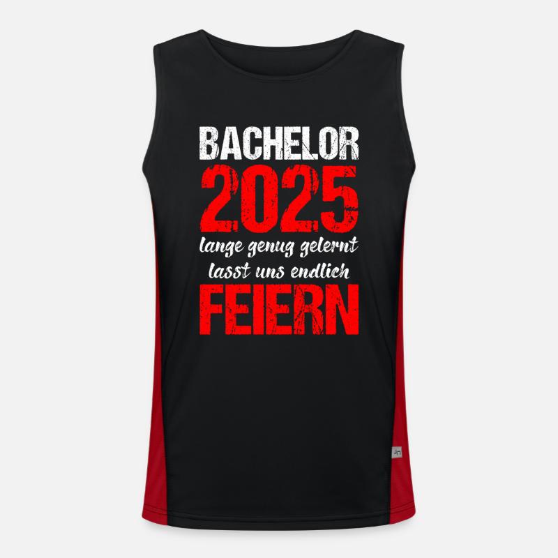 Bachelor 2025 Learned Enough Gift Student Uni Men's Functional Contrast Tank Top 
