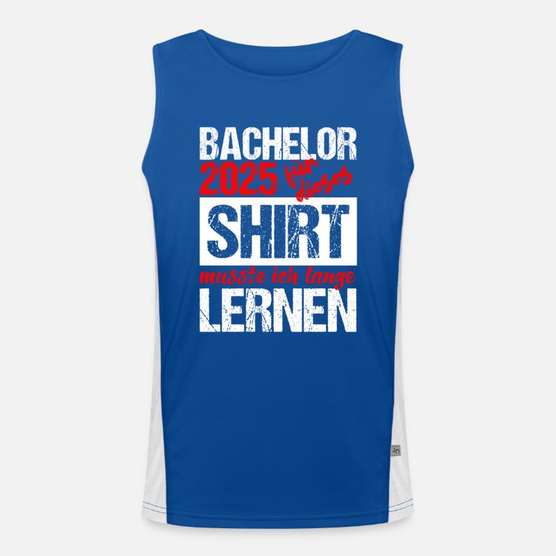 Bachelor 2025 Learned Enough Gift Student Uni Men's Functional Contrast Tank Top 