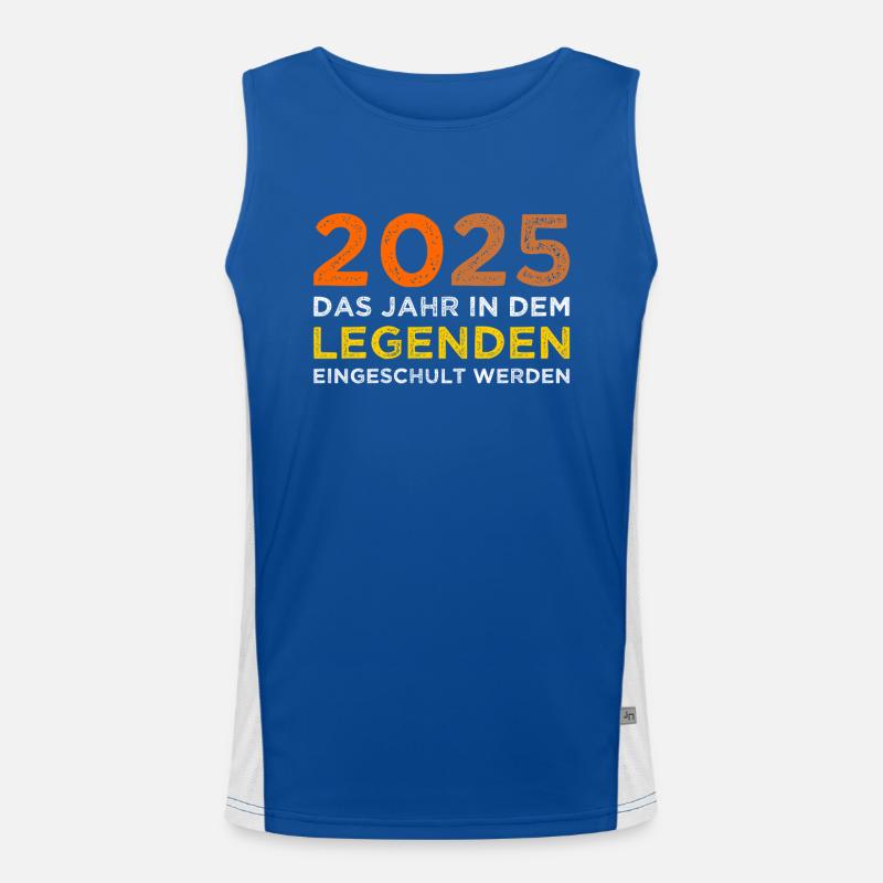 Schulkind 2025 Junge Mädchen Einschulung 2025 Deko Funktionelles Kontrast-Tank Top für Männer 