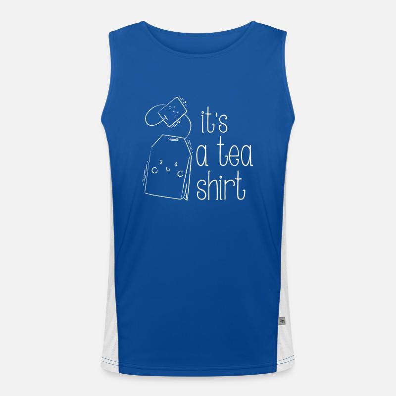 It's a Tea Shirt - fun drinking design Débardeur respirant contrasté Homme 