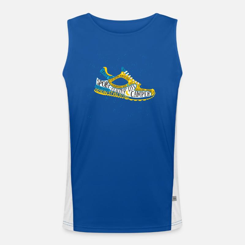 Run sneaker MBP Men's Functional Contrast Tank Top 