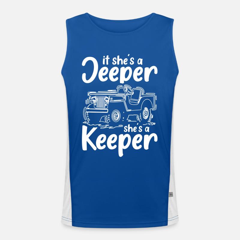 Jeeper and Keeper Men's Functional Contrast Tank Top 