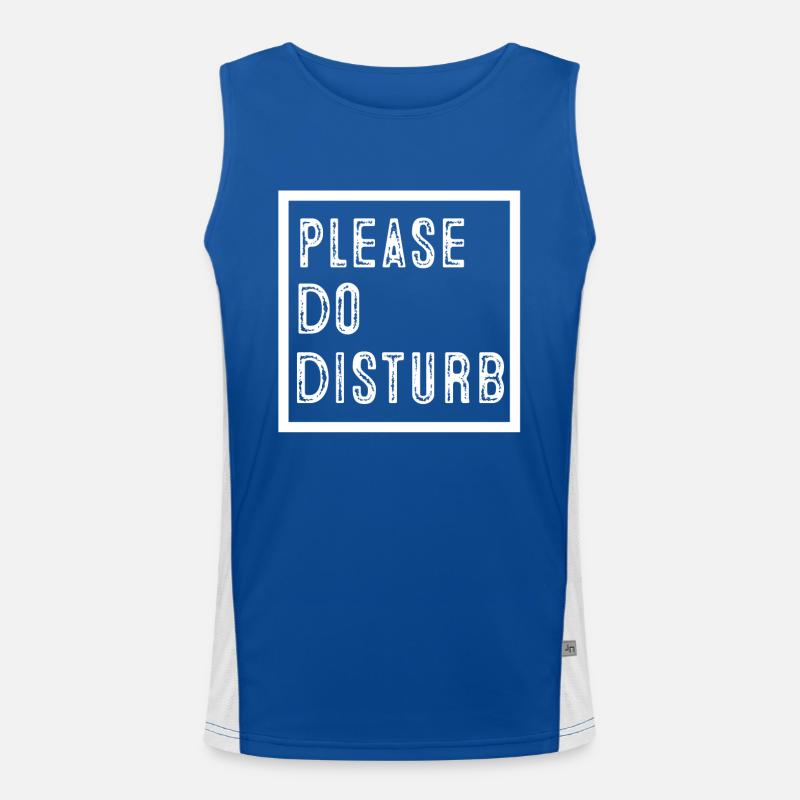 Please do disturb Funktionelles Kontrast-Tank Top für Männer 