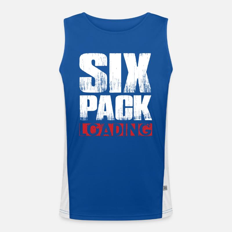Six Pack Loading Dunkel coole shirts ch / at Funktionelles Kontrast-Tank Top für Männer 