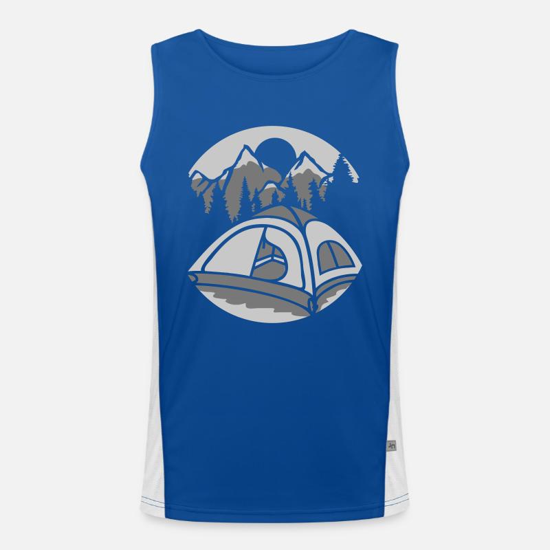 Outside live mountains camping Men's Functional Contrast Tank Top 
