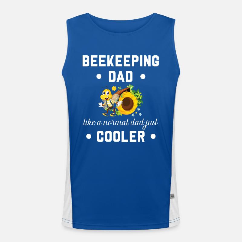 Beekeeping dad gift for beekeeper humor Débardeur respirant contrasté Homme 