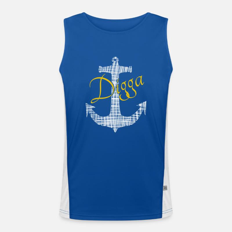 Digga Funktionelles Kontrast-Tank Top für Männer 