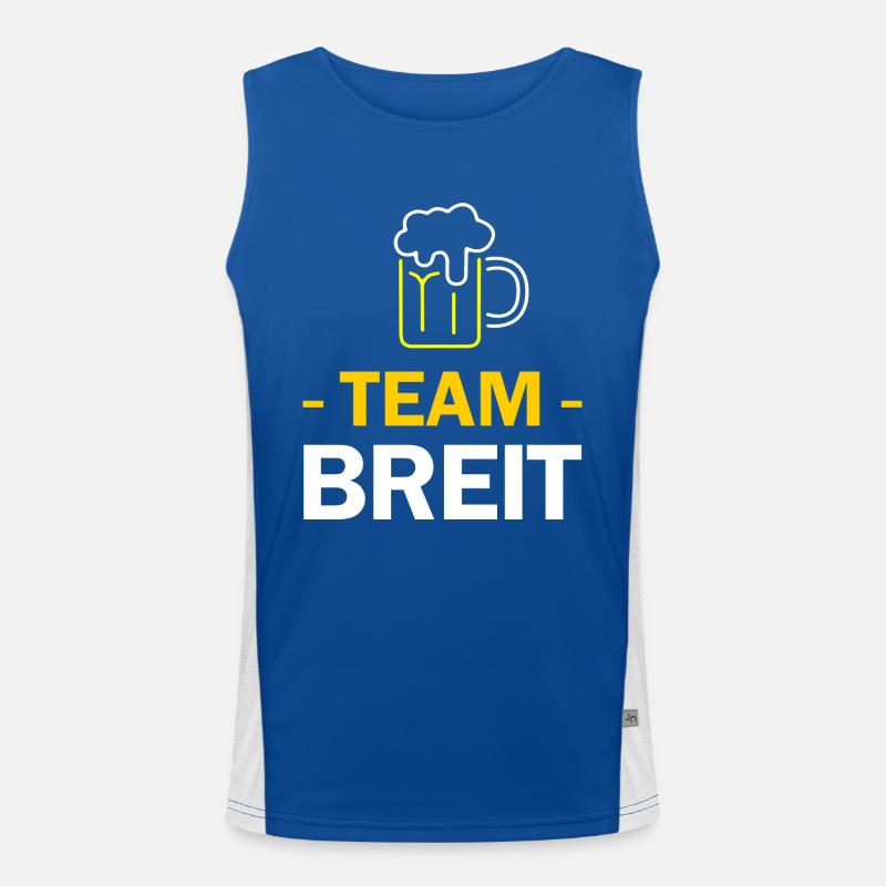 Team Breit Funktionelles Kontrast-Tank Top für Männer 