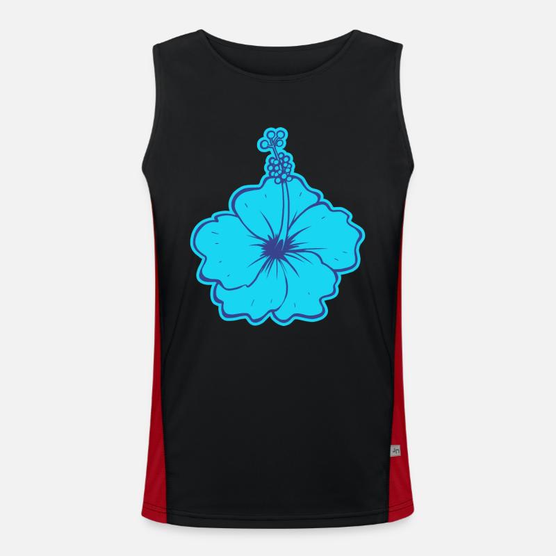 La fleur d'Hibiscus Débardeur respirant contrasté Homme 