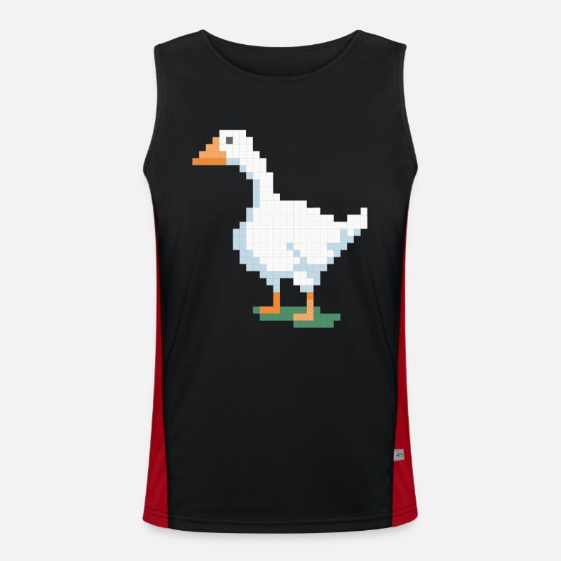 Un canard pixélisé Débardeur respirant contrasté Homme 