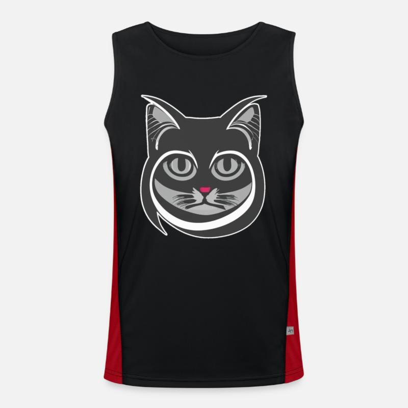 Chat Volutes Débardeur respirant contrasté Homme 