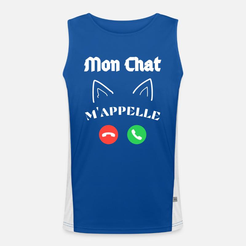Je n'ai pas le Temp - Mon Chat m'appelle Débardeur respirant contrasté Homme 