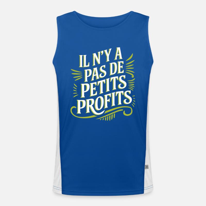 Il n’y a pas de petits profits Débardeur respirant contrasté Homme 