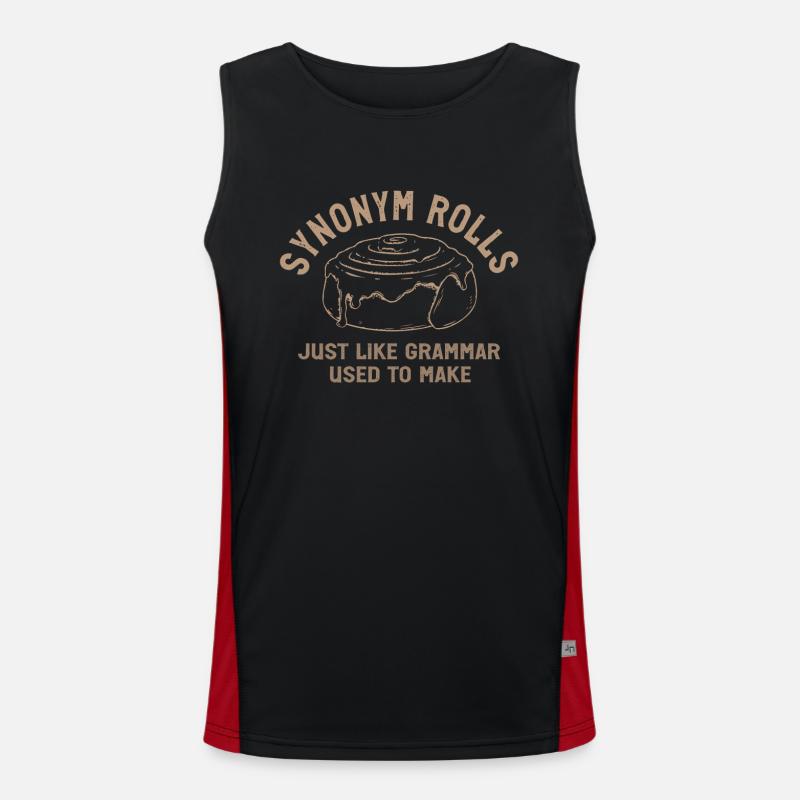 Synonym Rolls Just Like Grammar Used To Make Men's Functional Contrast Tank Top 