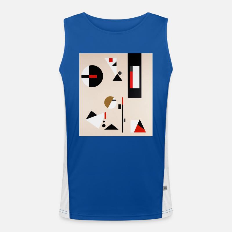Abstract geometric composition Men's Functional Contrast Tank Top 