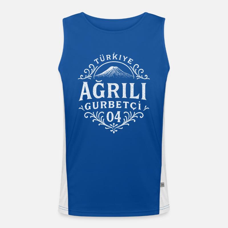 Ağrı Funktionelles Kontrast-Tank Top für Männer 