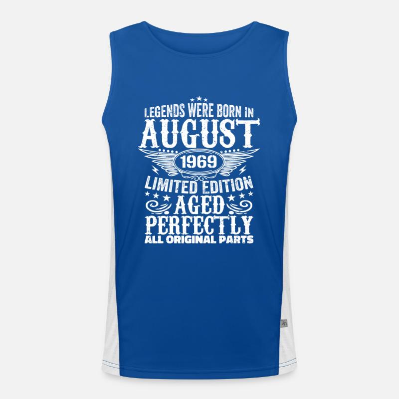 August 1969 Jubilee 1969 Legends August Men's Functional Contrast Tank Top 