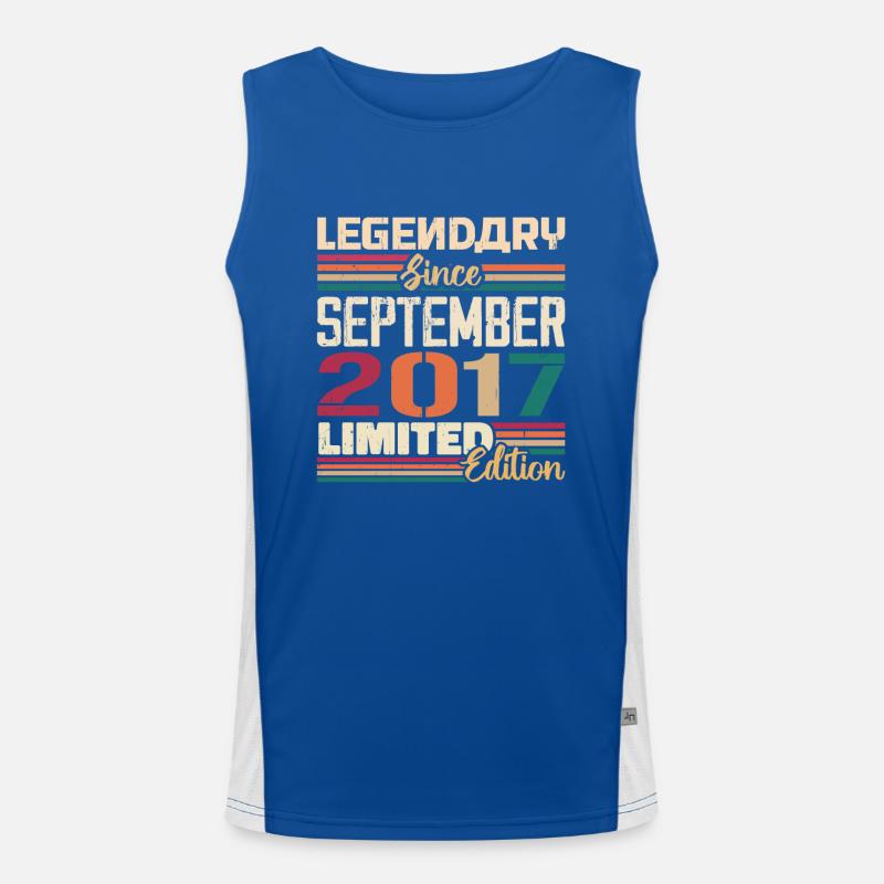 September 2017 Jubiläum 2017 September Geschenk Funktionelles Kontrast-Tank Top für Männer 