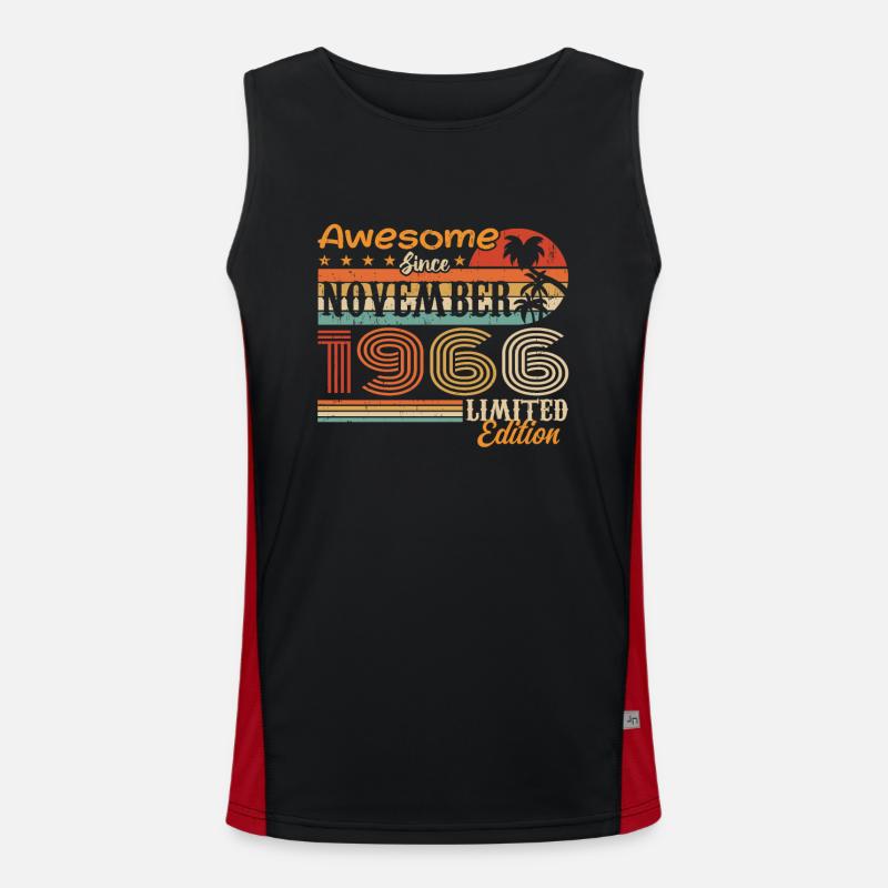 A legend was born in November 1966 - 1966 Men's Functional Contrast Tank Top 