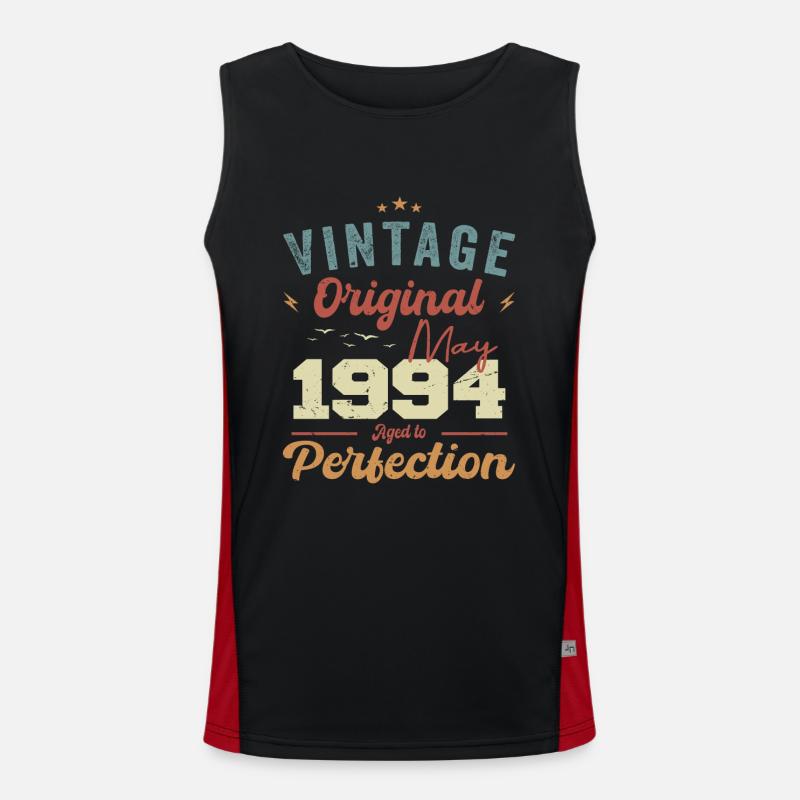 Mai 1994 Geburtstag Mai 1994 Geschenk Mai 1994 Funktionelles Kontrast-Tank Top für Männer 