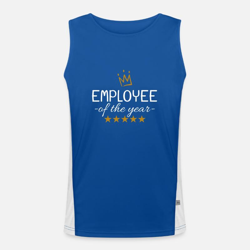 Mitarbeiter des Jahres Geschenkidee Funktionelles Kontrast-Tank Top für Männer 