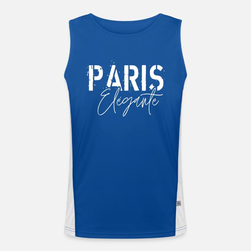 Paris Élégante Débardeur respirant contrasté Homme 