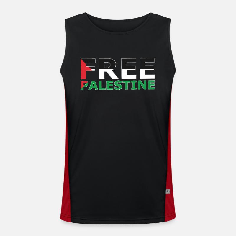 FREE PALESTINE Men's Functional Contrast Tank Top 