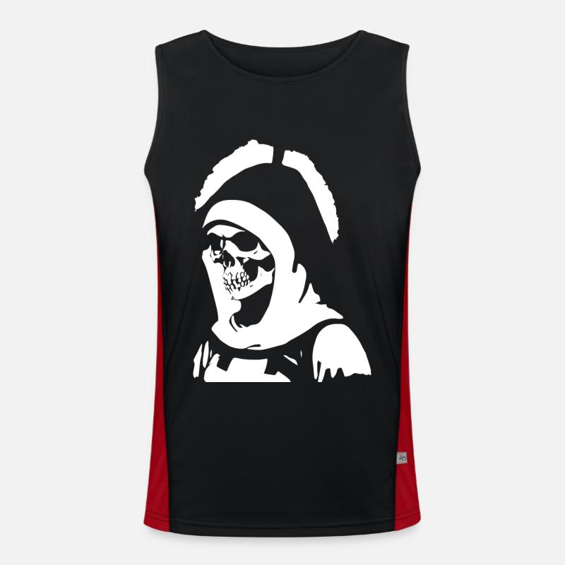Explorez l’inconnu avec l’intrigante Horror Nun, S Débardeur respirant contrasté Homme 
