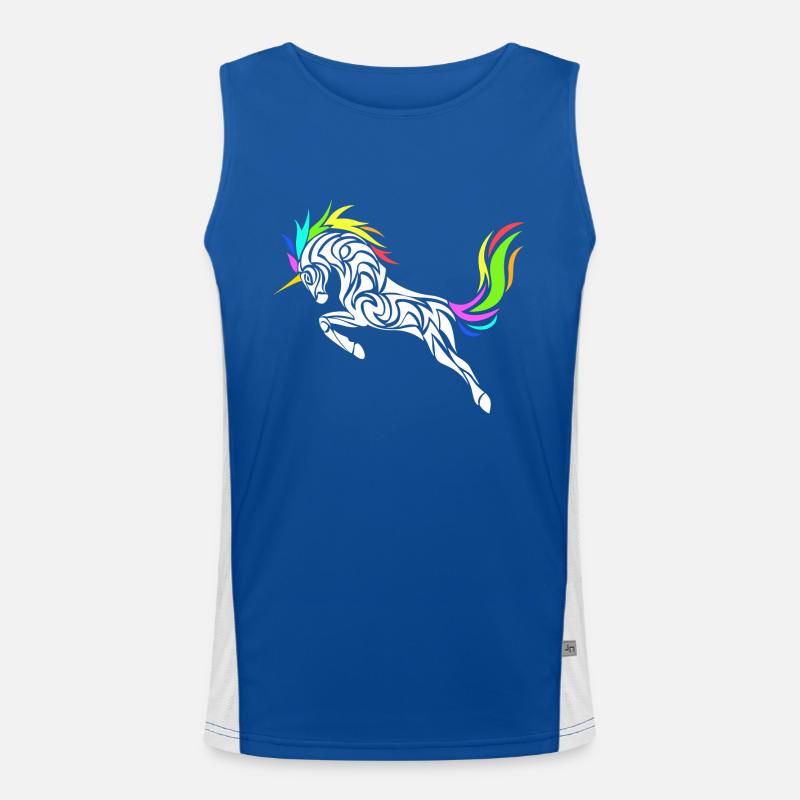EINHORN STIL Funktionelles Kontrast-Tank Top für Männer 