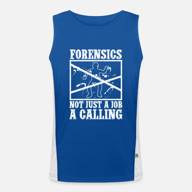 Forensic Analyst Forensics Not Just A Job Squad Funktionelles Kontrast-Tank Top für Männer 