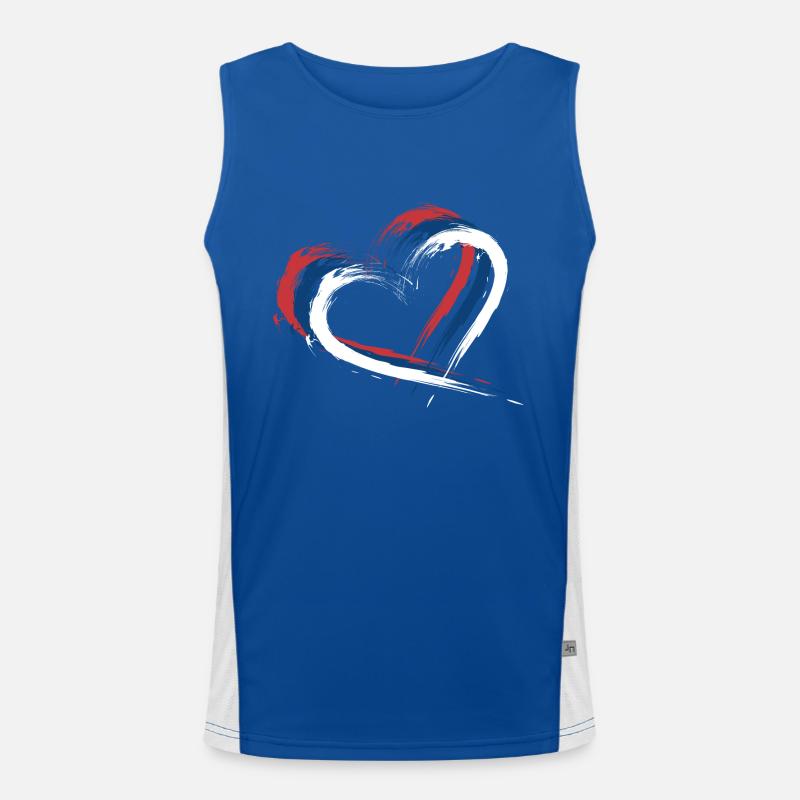 Drapeau de la Serbie Débardeur respirant contrasté Homme 