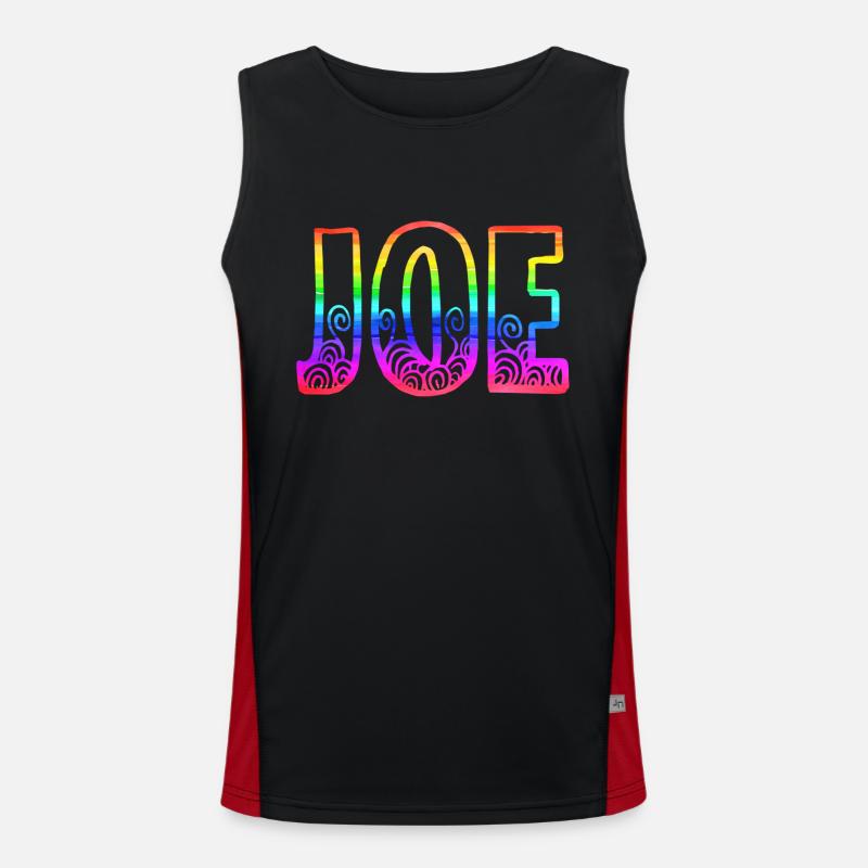 joe rs rainbow Men's Functional Contrast Tank Top 