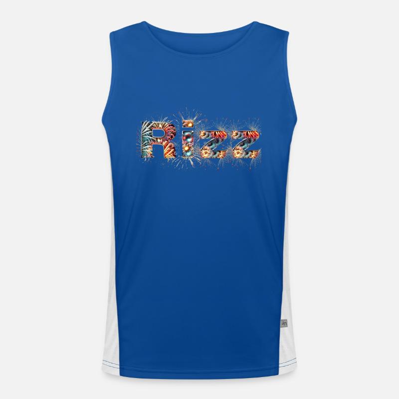 Rizz - Fireworks Men's Functional Contrast Tank Top 