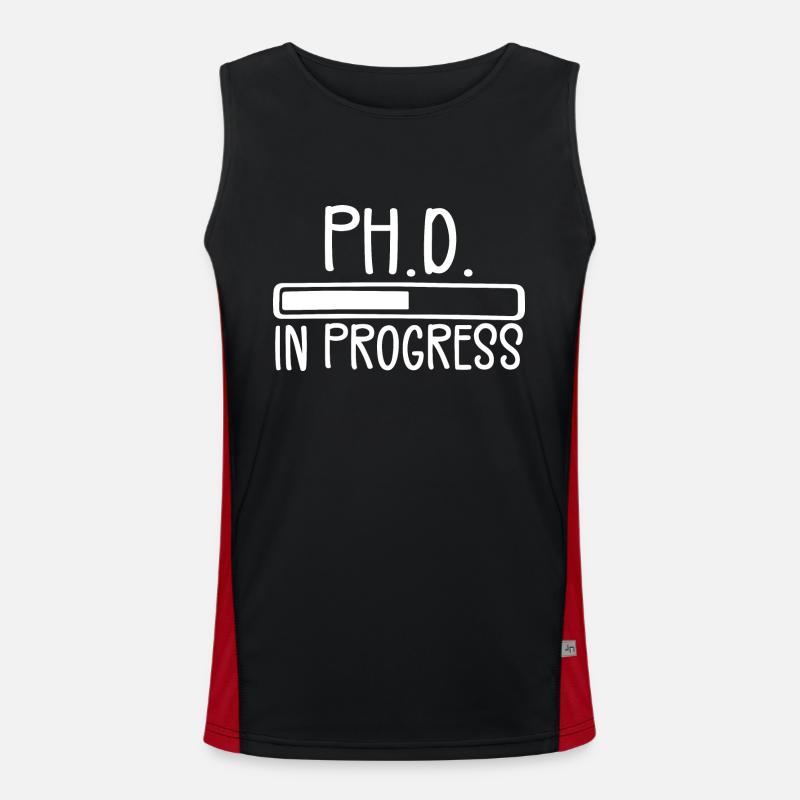 Ph.D. in Bearbeitung, PhD Doktorat Graduiertengrad Funktionelles Kontrast-Tank Top für Männer 