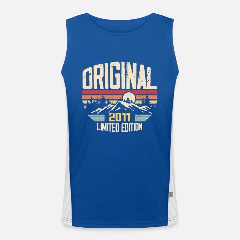 Nostalgisches 2011 Geburtstagsgeschenk 2011 Funktionelles Kontrast-Tank Top für Männer 