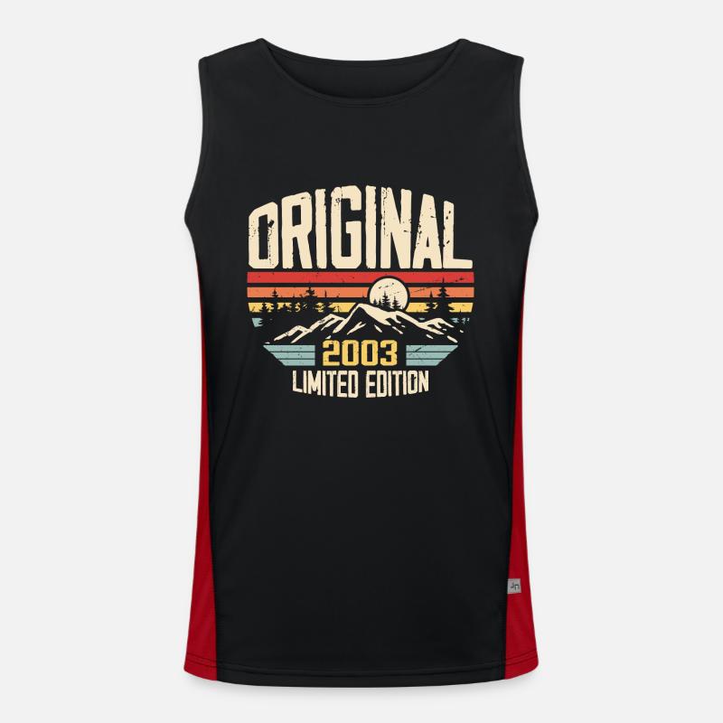 Nostalgic 2003 Birthday Gift 2003 Men's Functional Contrast Tank Top 