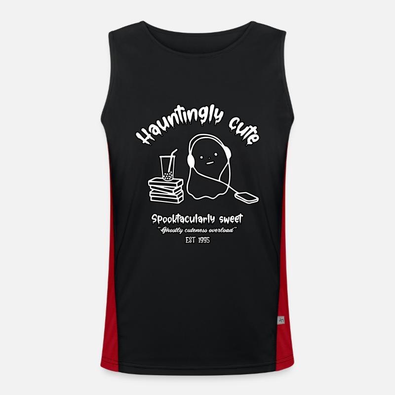 Hauntingly cute. Ghostly cuteness overload - Ghost Funktionelles Kontrast-Tank Top für Männer 